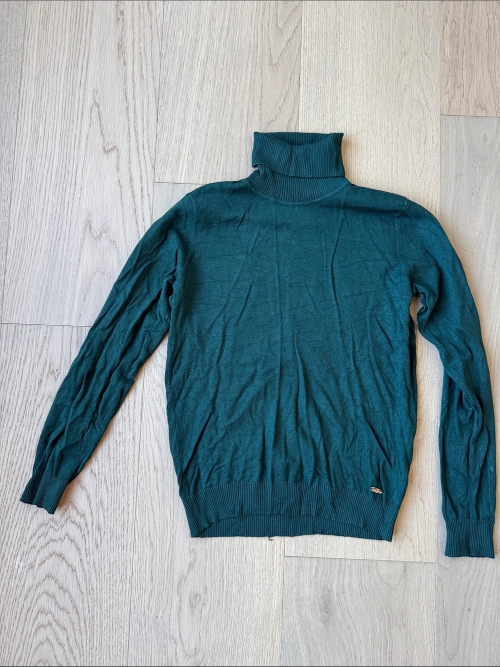 Calvin Klein Turtleneck Sweater Women’s Medium Dark Green Business Casual Office